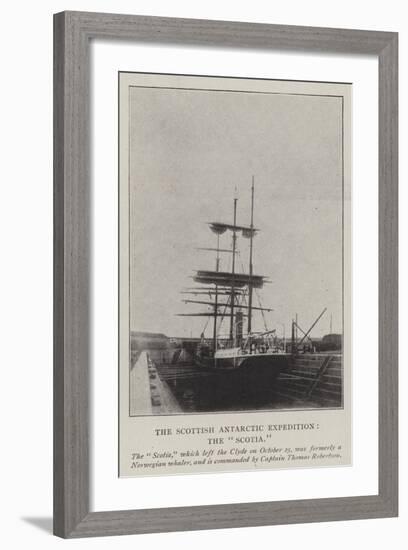 The Scottish Antarctic Expedition, the Scotia-null-Framed Giclee Print