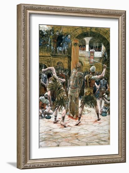 The Scourging, Illustration for 'The Life of Christ', C.1884-96-James Tissot-Framed Giclee Print