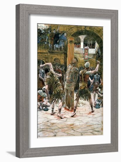 The Scourging, Illustration for 'The Life of Christ', C.1884-96-James Tissot-Framed Giclee Print