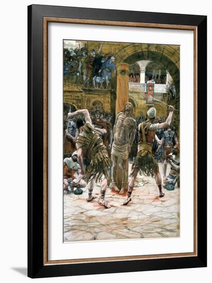 The Scourging, Illustration for 'The Life of Christ', C.1884-96-James Tissot-Framed Giclee Print