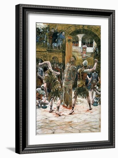 The Scourging, Illustration for 'The Life of Christ', C.1884-96-James Tissot-Framed Giclee Print