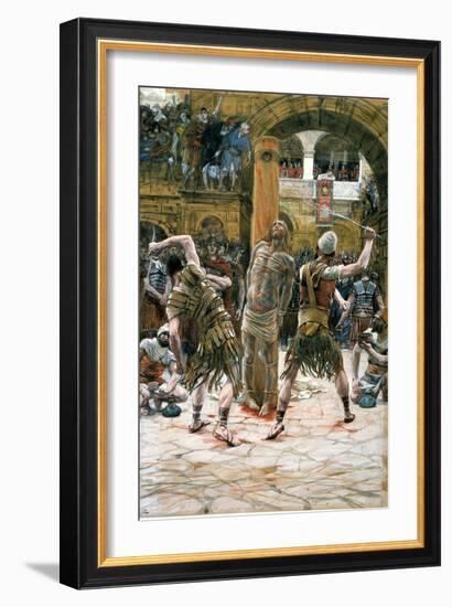 The Scourging, Illustration for 'The Life of Christ', C.1884-96-James Tissot-Framed Giclee Print