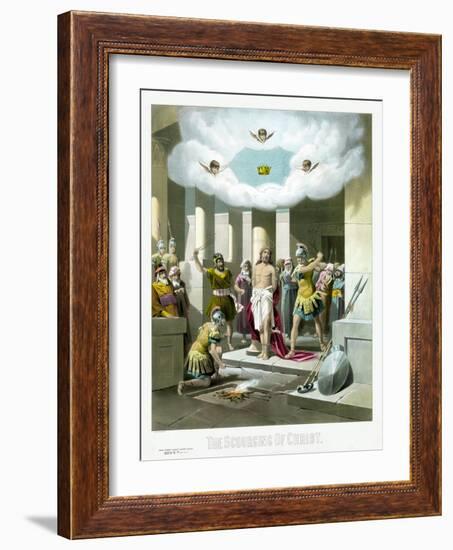 The scourging of Christ.-Stocktrek Images-Framed Art Print