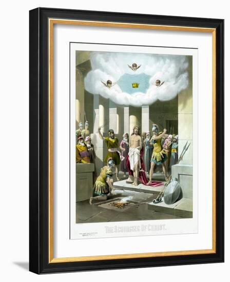 The scourging of Christ.-Stocktrek Images-Framed Art Print