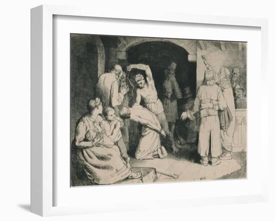 The Scourging of Faithful, C1916-William Strang-Framed Giclee Print