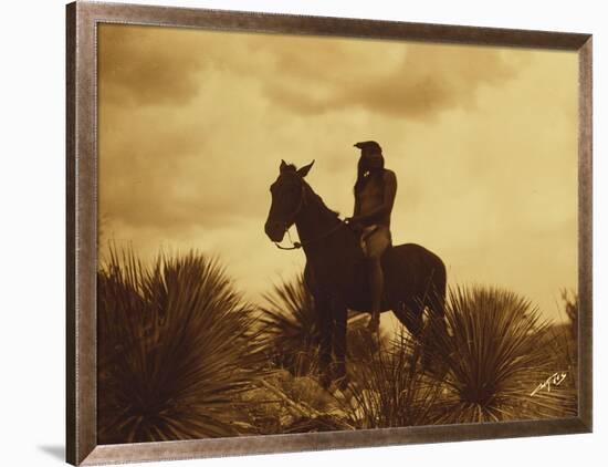 The Scout, Apache-Edward S Curtis-Framed Giclee Print