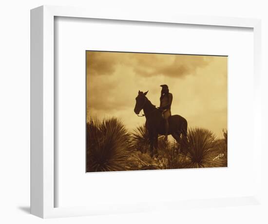 The Scout, Apache-Edward S Curtis-Framed Premium Giclee Print