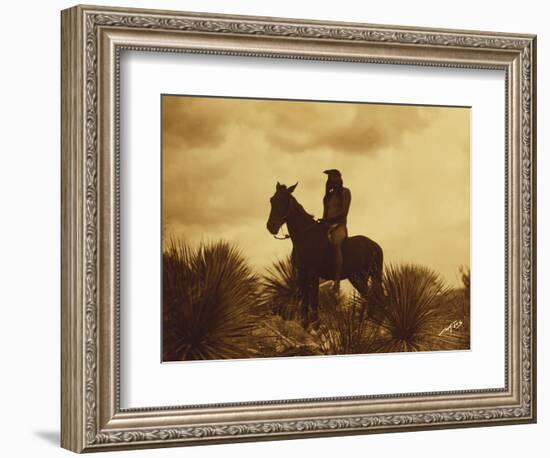 The Scout, Apache-Edward S Curtis-Framed Giclee Print