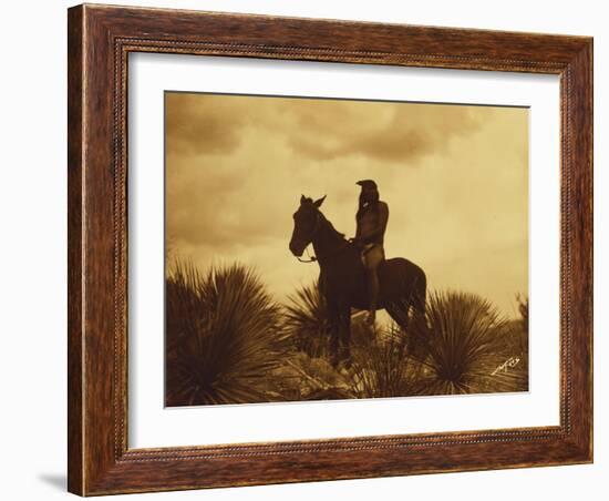 The Scout, Apache-Edward S Curtis-Framed Giclee Print