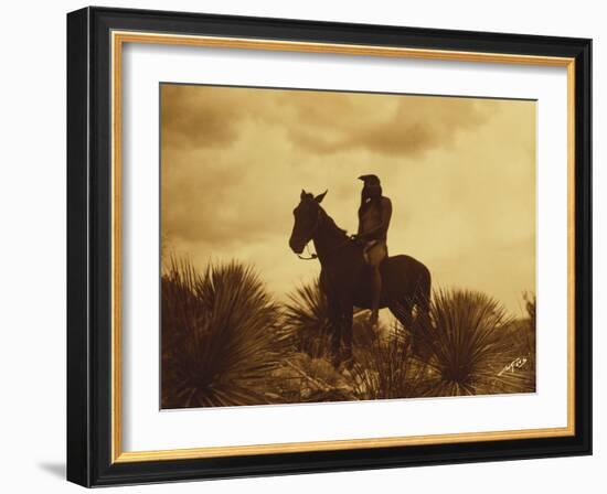 The Scout, Apache-Edward S Curtis-Framed Giclee Print