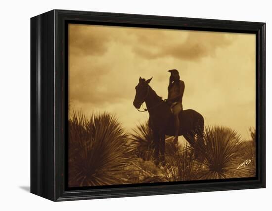 The Scout, Apache-Edward S Curtis-Framed Premier Image Canvas