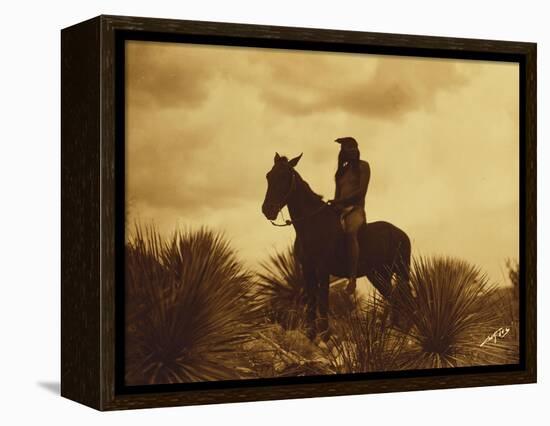 The Scout, Apache-Edward S Curtis-Framed Premier Image Canvas