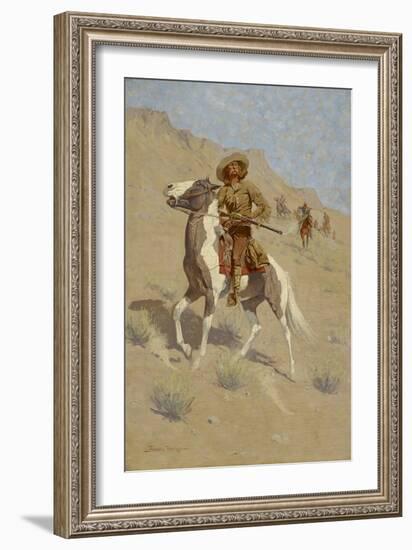 The Scout, C. 1902 (Oil on Canvas)-Frederic Remington-Framed Giclee Print