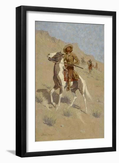 The Scout, C. 1902 (Oil on Canvas)-Frederic Remington-Framed Giclee Print