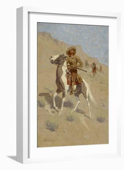 The Scout, C. 1902 (Oil on Canvas)-Frederic Remington-Framed Giclee Print