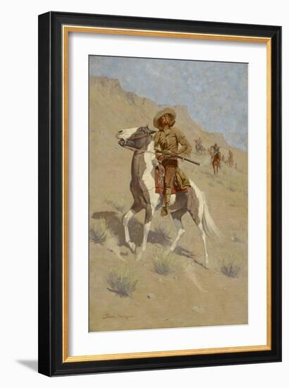 The Scout, C. 1902 (Oil on Canvas)-Frederic Remington-Framed Giclee Print