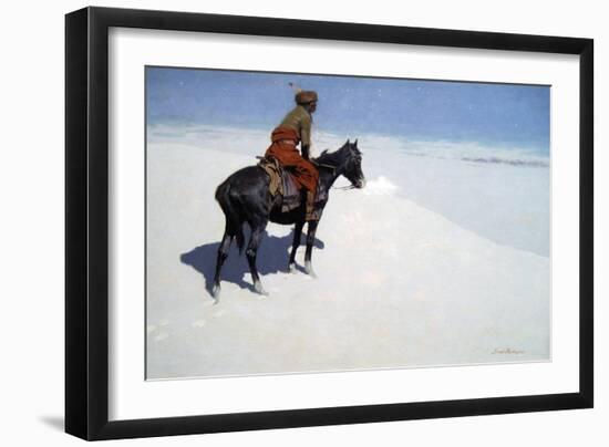 The Scout, Friends or Foes-Frederic Sackrider Remington-Framed Art Print