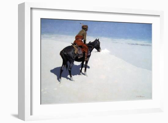 The Scout, Friends or Foes-Frederic Sackrider Remington-Framed Art Print