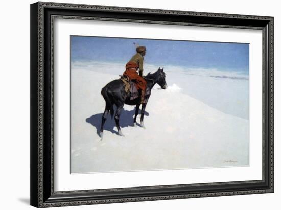 The Scout, Friends or Foes-Frederic Sackrider Remington-Framed Art Print