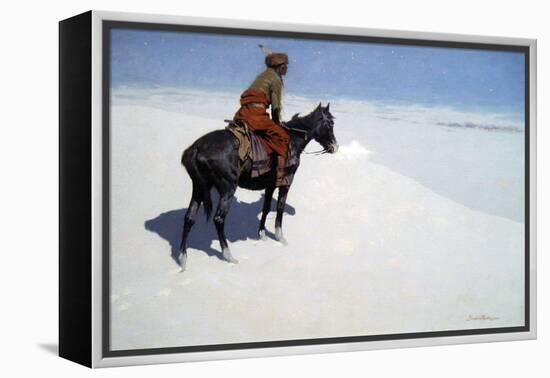 The Scout, Friends or Foes-Frederic Sackrider Remington-Framed Stretched Canvas