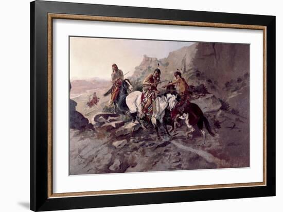 The Scout-Charles Marion Russell-Framed Giclee Print