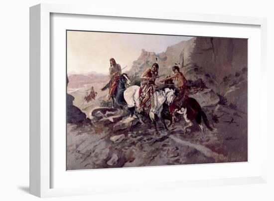 The Scout-Charles Marion Russell-Framed Giclee Print