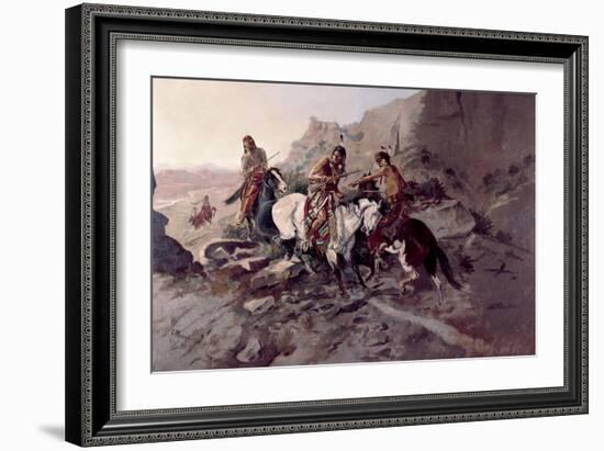 The Scout-Charles Marion Russell-Framed Giclee Print