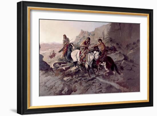 The Scout-Charles Marion Russell-Framed Giclee Print