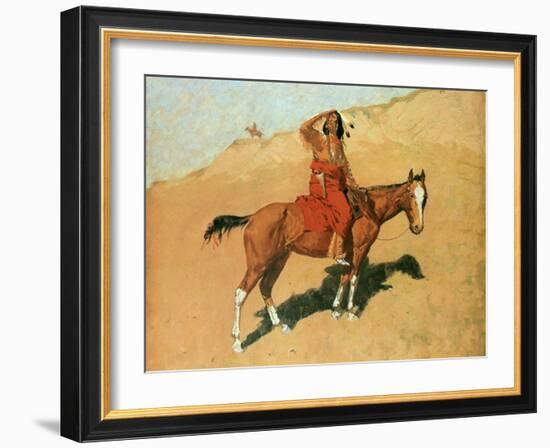 The Scout-Frederic Sackrider Remington-Framed Art Print