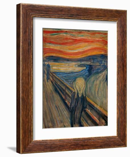 The Scream, 1893-Edvard Munch-Framed Giclee Print