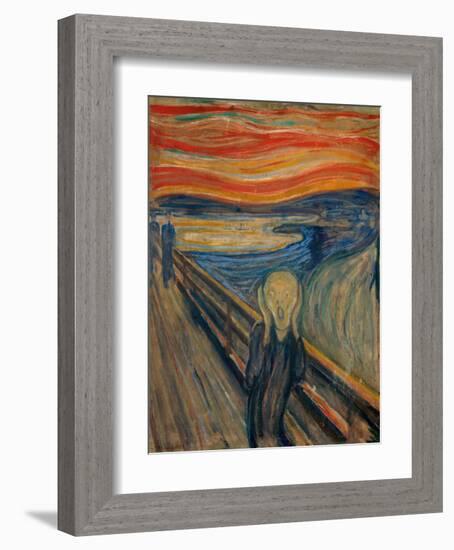 The Scream, 1893-Edvard Munch-Framed Giclee Print