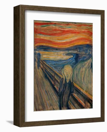 The Scream, 1893-Edvard Munch-Framed Giclee Print