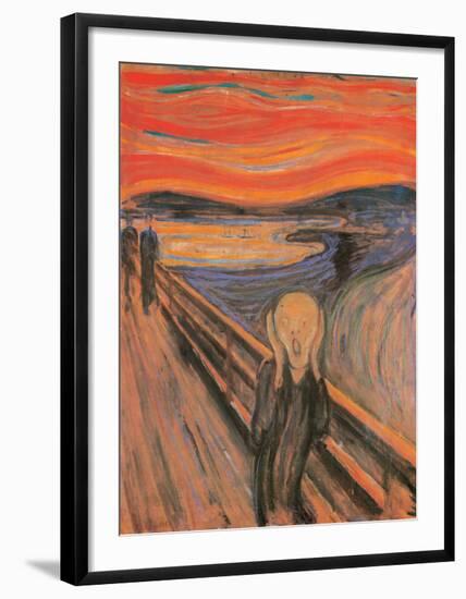 The Scream, 1893-Edvard Munch-Framed Giclee Print