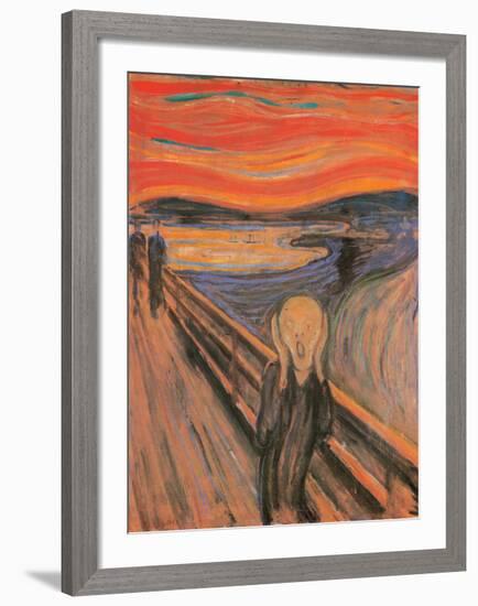 The Scream, 1893-Edvard Munch-Framed Giclee Print