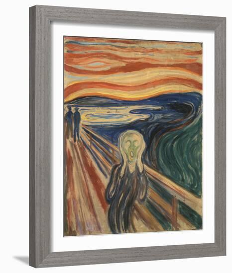 The Scream, 1910-Edvard Munch-Framed Giclee Print