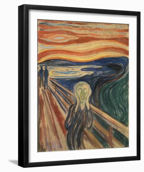 The Scream, 1910-Edvard Munch-Framed Giclee Print