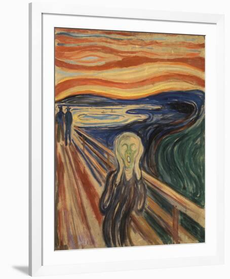 The Scream, 1910-Edvard Munch-Framed Premium Giclee Print