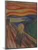 The Scream, by Edvard Munch, 1910, Norwegian Expressionist painting,-Edvard Munch-Mounted Art Print