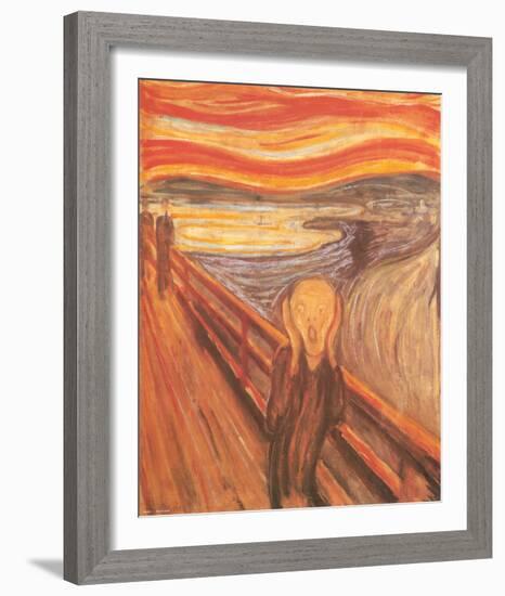 The Scream, c.1893-Edvard Munch-Framed Art Print