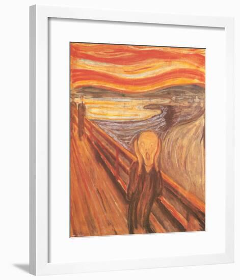 The Scream, c.1893-Edvard Munch-Framed Art Print