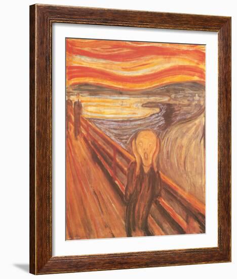 The Scream, c.1893-Edvard Munch-Framed Art Print