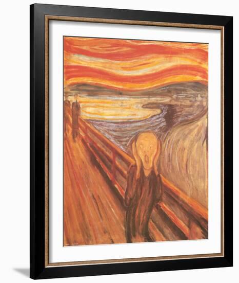 The Scream, c.1893-Edvard Munch-Framed Art Print