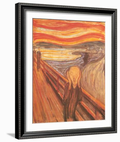 The Scream, c.1893-Edvard Munch-Framed Art Print