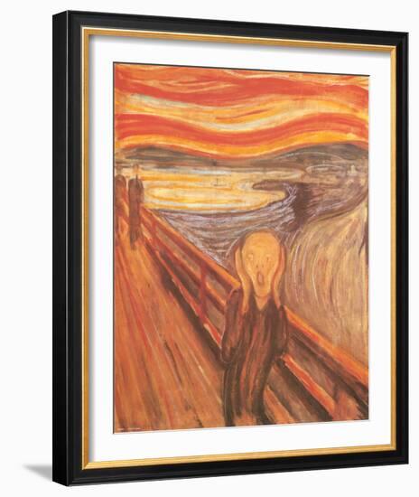 The Scream, c.1893-Edvard Munch-Framed Art Print