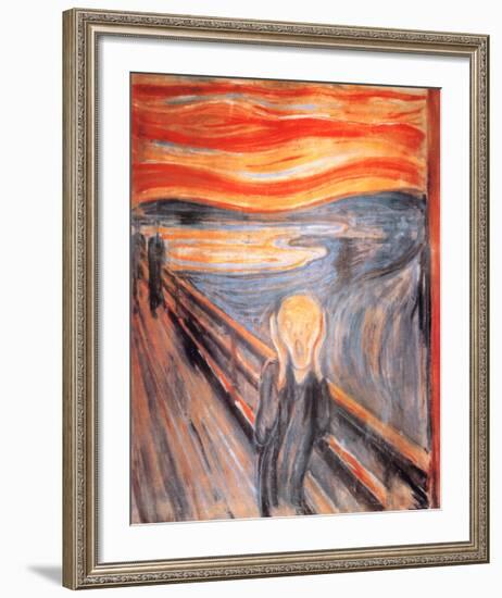 The Scream, c.1893-Edvard Munch-Framed Art Print