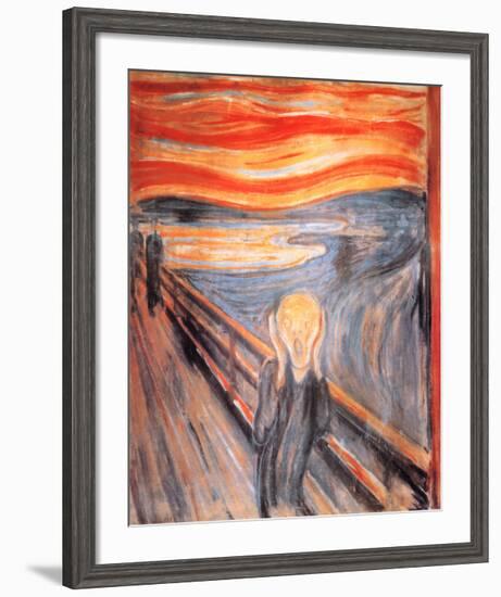 The Scream, c.1893-Edvard Munch-Framed Art Print