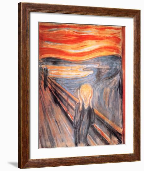 The Scream, c.1893-Edvard Munch-Framed Art Print