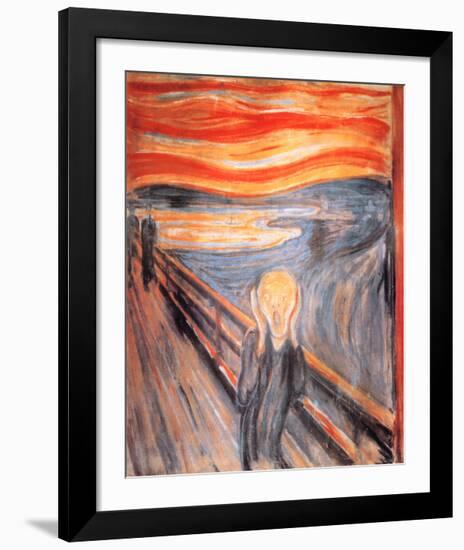 The Scream, c.1893-Edvard Munch-Framed Art Print