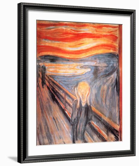 The Scream, c.1893-Edvard Munch-Framed Art Print