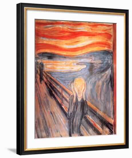 The Scream, c.1893-Edvard Munch-Framed Art Print